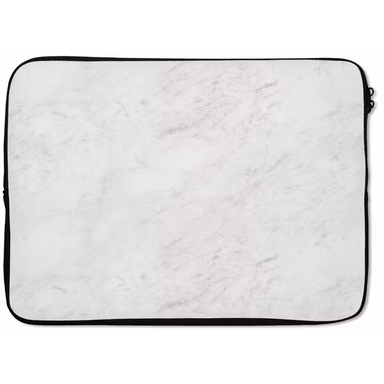 Wit - Marmer - Grijze aders laptophoes neopreen klein 279 -zkaufland3dotto