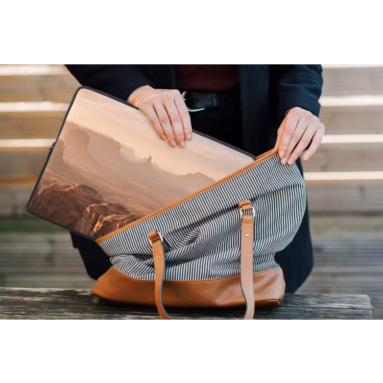 Woestijn - Landschap - Natuur laptophoes neopreen klein -tas