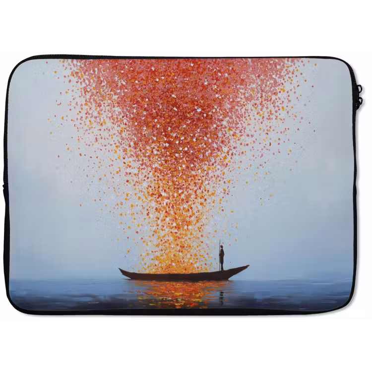 Wolk - Confetti - Boot - Wateroppervlakte laptophoes neopreen klein -zkaufland3dotto