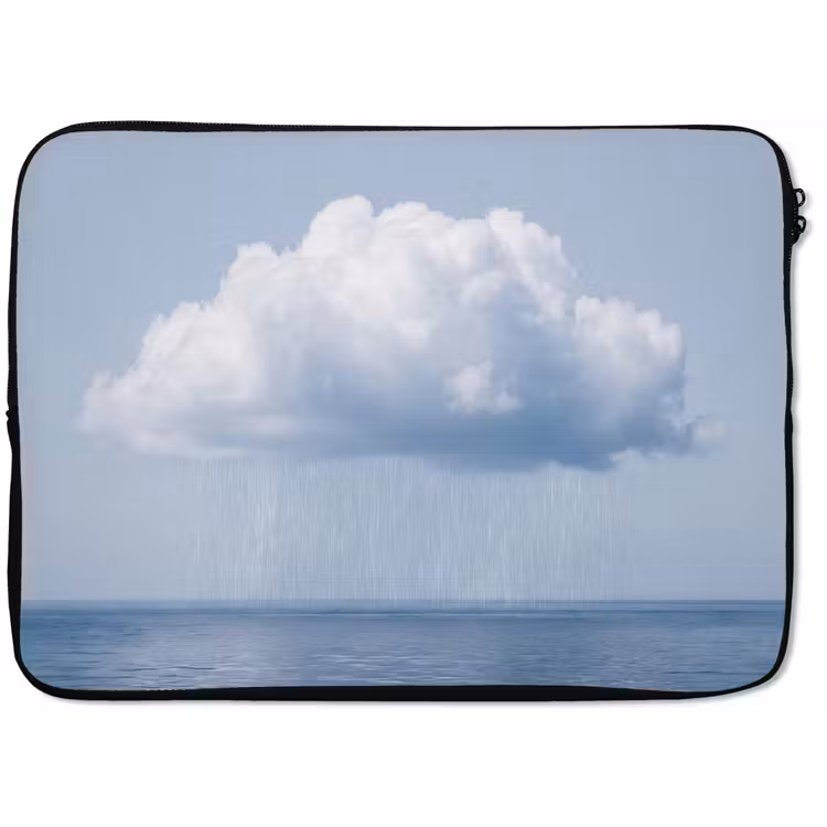 Laptophoes Wolk - Regen - Natuur - Wolk - Regen - Natuur laptophoes neopreen klein