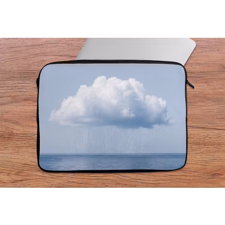 Laptophoes Wolk - Regen - Natuur - Wolk - Regen - Natuur laptophoes neopreen klein