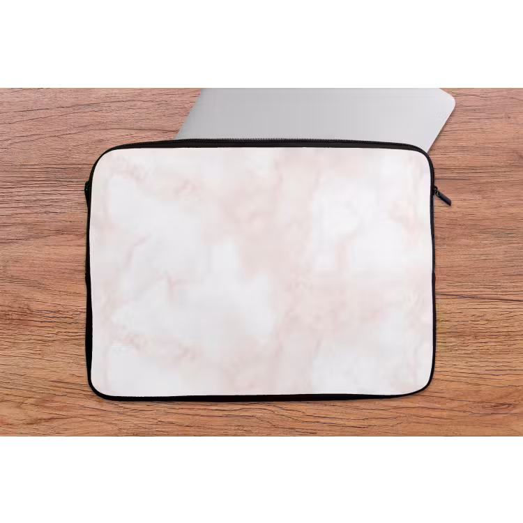 Wolkenstructuur - Roze - Marmer laptophoes neopreen klein 279 -tafel