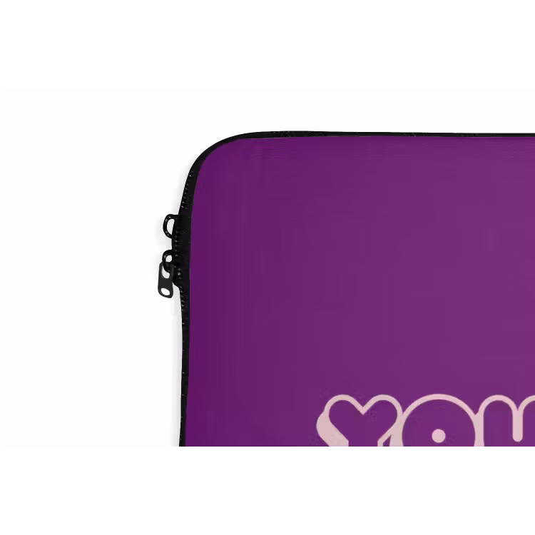 You're doing great - Paars - Bubble letters laptophoes neopreen klein -detail