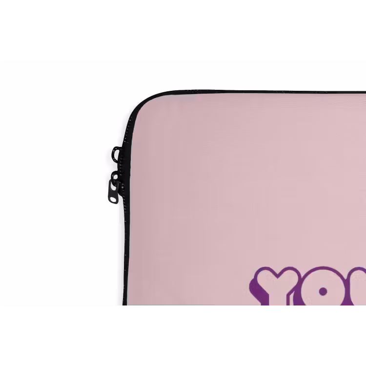 You're doing great - roze - 3D laptophoes neopreen klein -detail