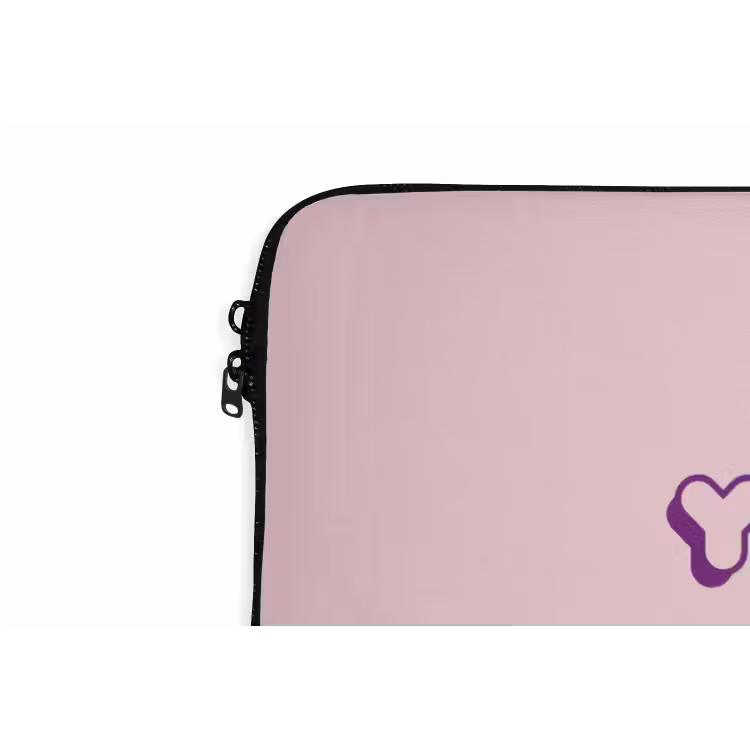 You're doing great - Roze - Bubble letters laptophoes neopreen klein -detail