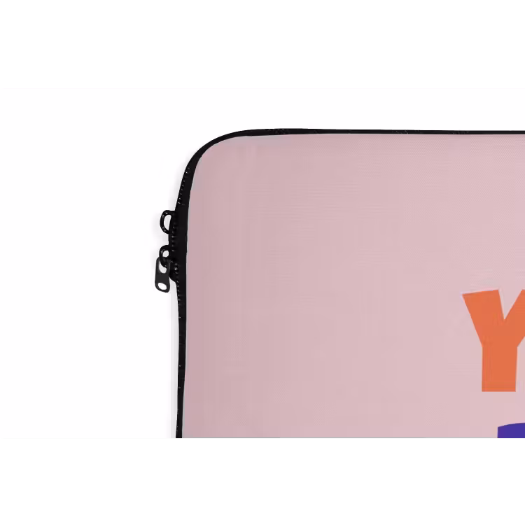 You're doing great - Roze - Kleurrijk laptophoes neopreen klein -detail