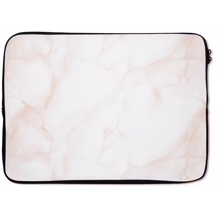 Zalmroze - Marmer - Aders laptophoes neopreen klein 279 -zkaufland3dotto