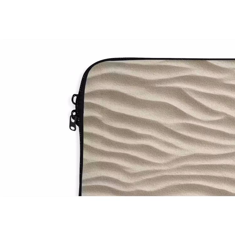 Zand - Golven - Beige laptophoes neopreen klein 279 -detail