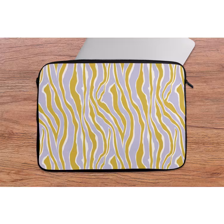 Zebra - Modern - Meerkleurig laptophoes neopreen klein 279 -tafel