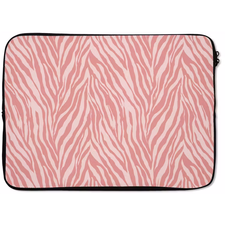 Zebra - Print - Roze laptophoes neopreen klein 279 -zkaufland3dotto