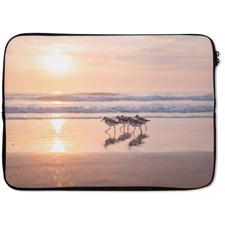 Zee - Vogels - Strand laptophoes neopreen klein -zkaufland3dotto