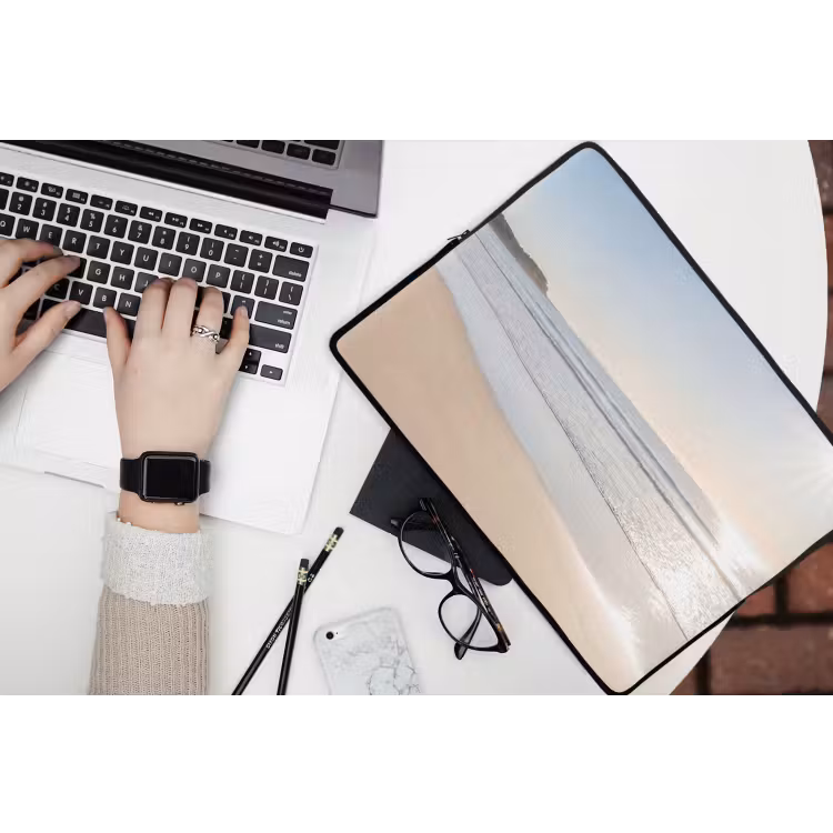 Zee - Zon - Zand laptophoes neopreen klein -bureau