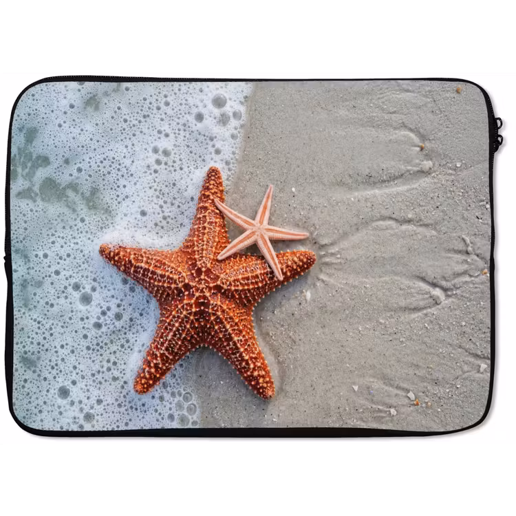 Zeester - Strand - Zee laptophoes neopreen klein -zkaufland3dotto