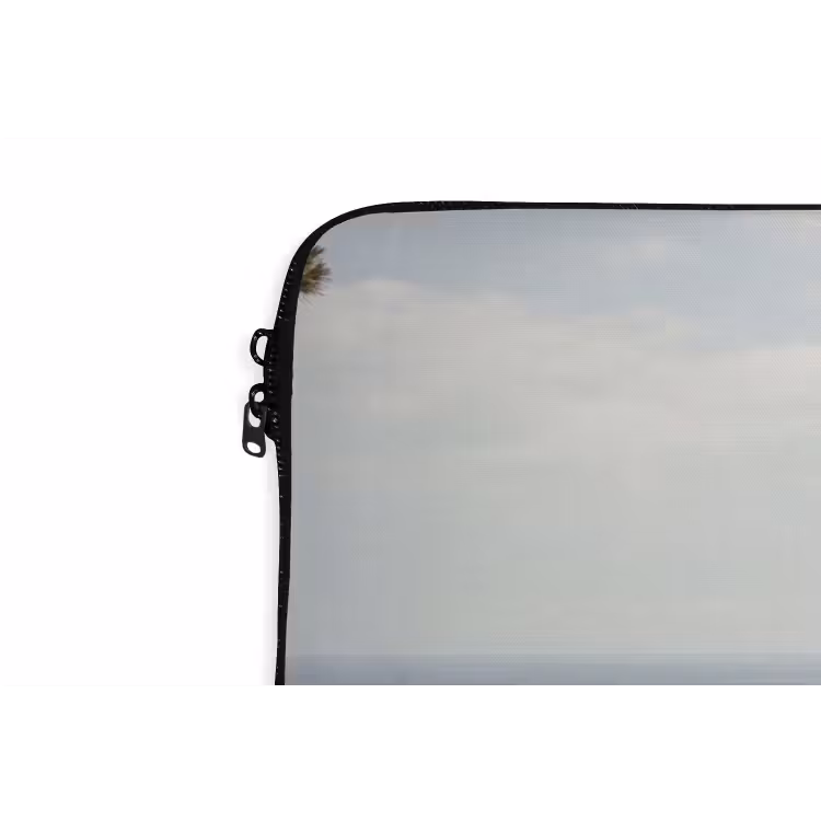 Laptophoes Zeilboot - bomen - water - Zeilboot - bomen - water laptophoes neopreen klein