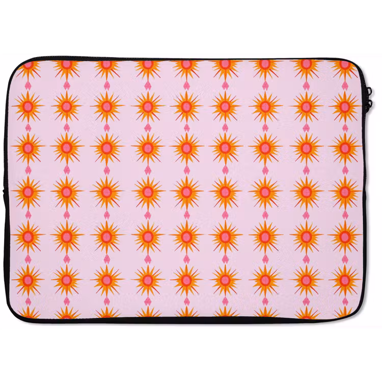 Zon - Motief - Roze laptophoes neopreen klein 279 -zkaufland3dotto