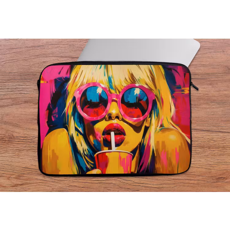 Zonnebril - Roze - Vrouw - Rietje laptophoes neopreen klein -tafel