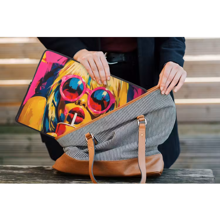 Zonnebril - Roze - Vrouw - Rietje laptophoes neopreen klein -tas