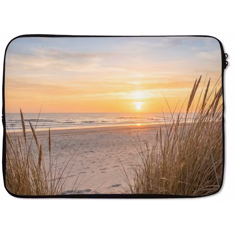 Zonsondergang - Duinen - Zee laptophoes neopreen klein -zkaufland3dotto