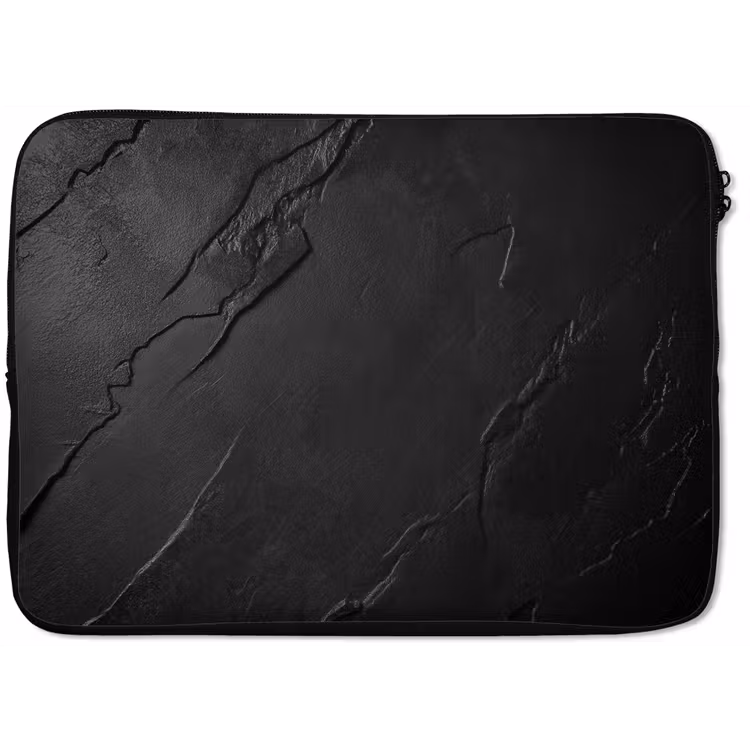 Zwart - Steen - Beton laptophoes neopreen klein -zkaufland3dotto