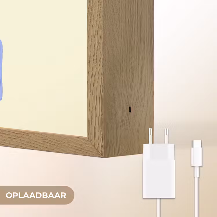 100% that bitch - Blauw - Wit Light Box met batterij (Wandlamp) middel -USP_websiteoplaadbaarNL