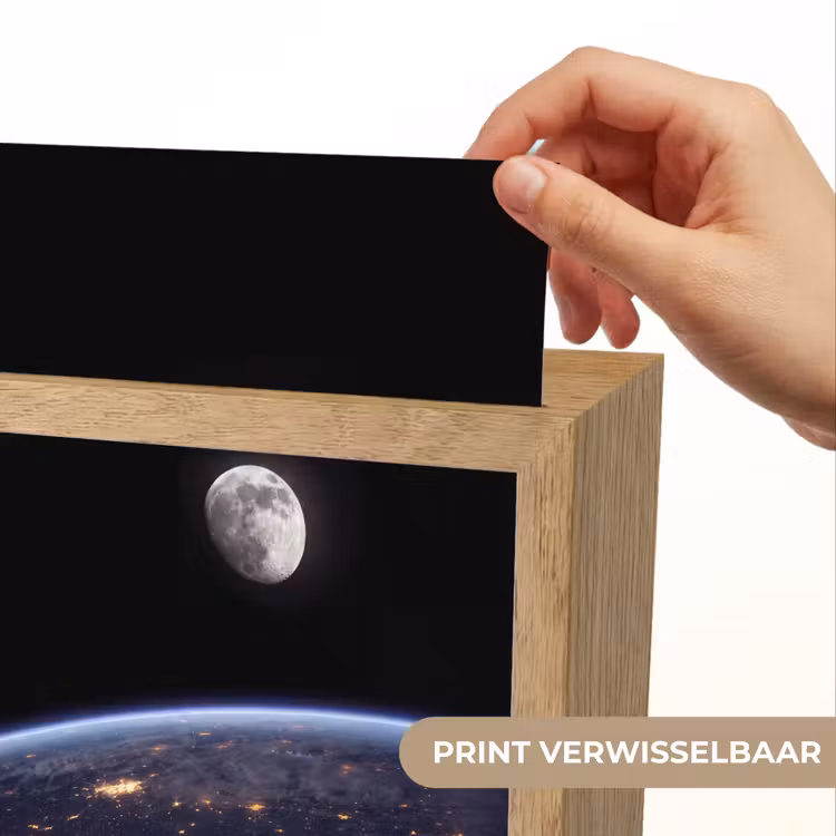 Lightbox - Wandlamp - Aarde - Nacht - Ruimte - Aarde - Nacht - Ruimte Light Box met kabel (Wandlamp) klein