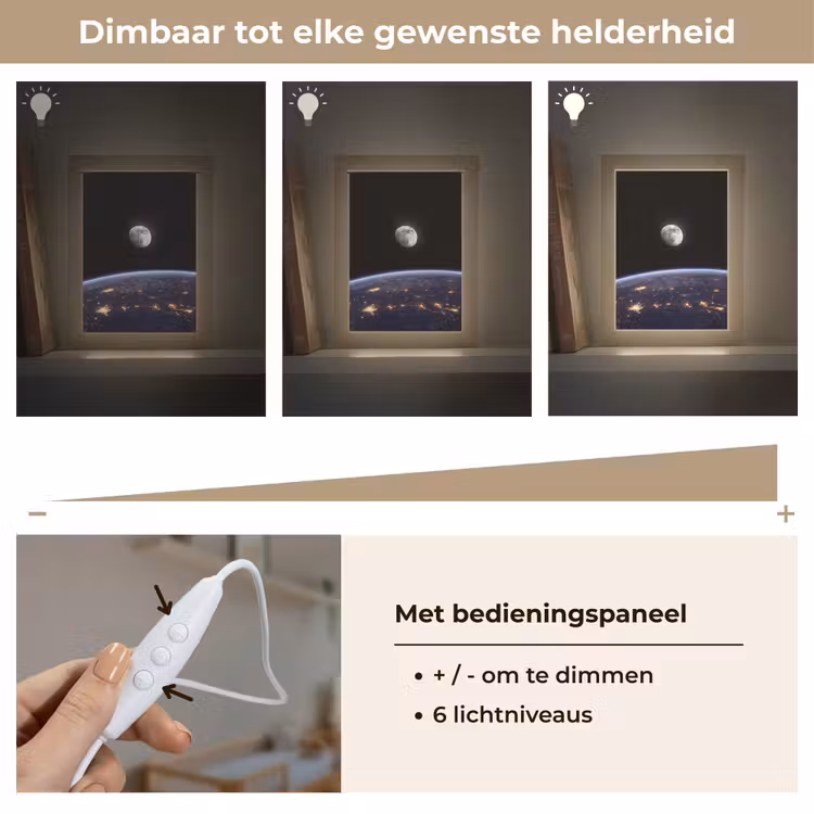 Lightbox - Wandlamp - Aarde - Nacht - Ruimte - Aarde - Nacht - Ruimte Light Box met kabel (Wandlamp) klein