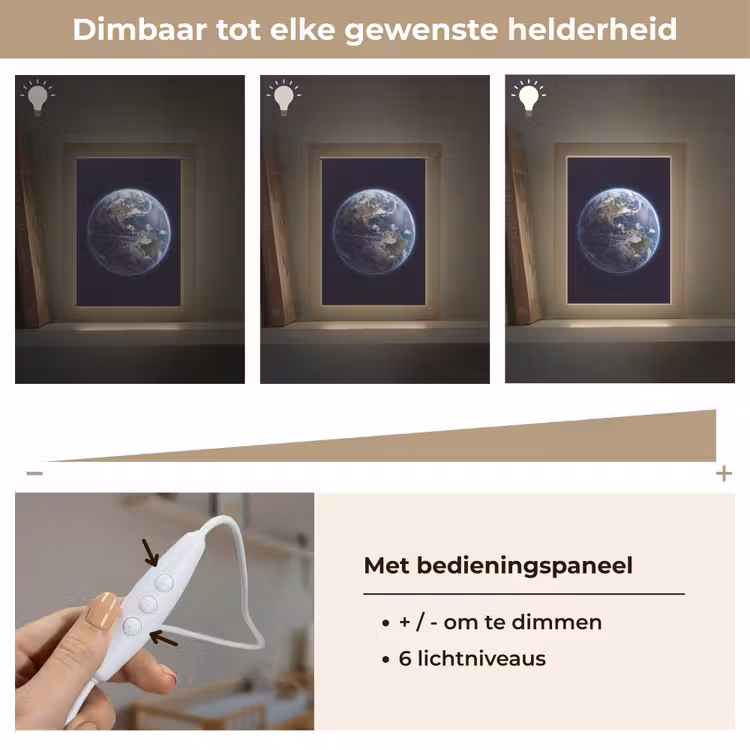 Lightbox - Wandlamp - Aarde - Ruimte - Kosmos - Aarde - Ruimte - Kosmos Light Box met kabel (Wandlamp) klein