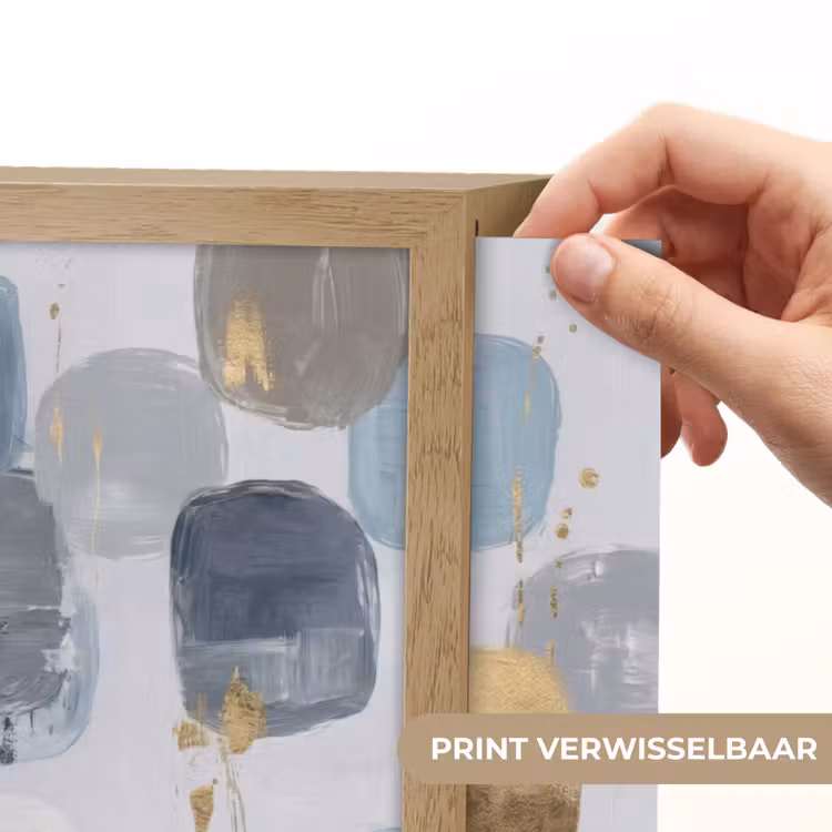 Abstract - Goud - Vormen Light Box met batterij (Wandlamp) middel -USP_websiteprintNL