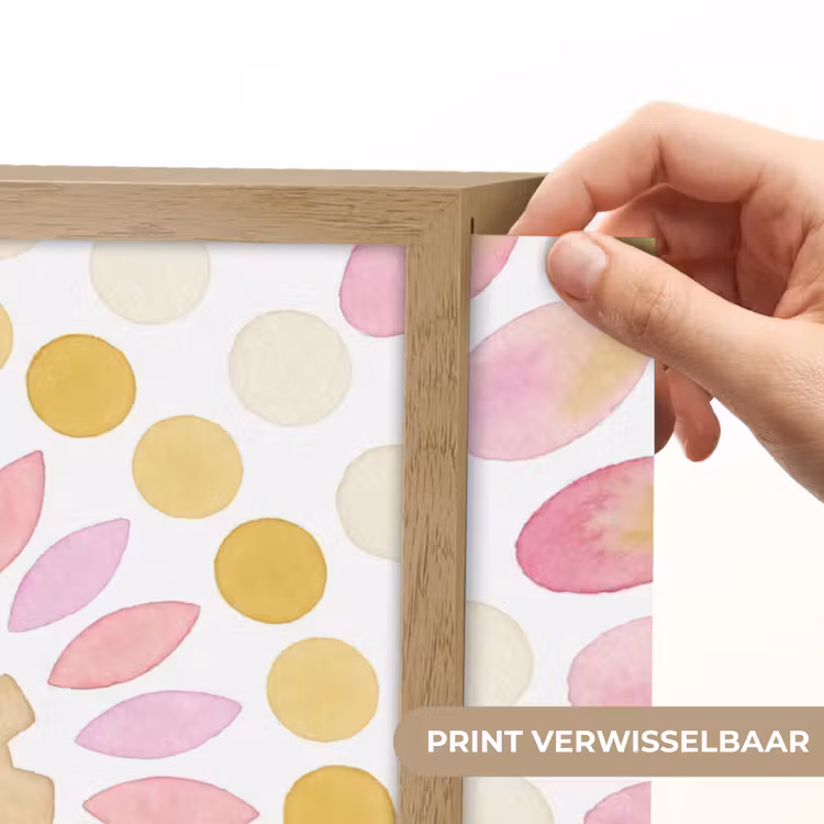 Abstract - Mandala - Kunst - Modern - Roze Light Box met batterij (Wandlamp) middel -USP_websiteprintNL