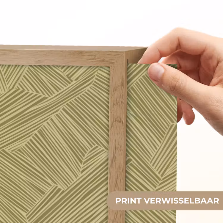 Abstract - Modern - Groen Light Box met batterij (Wandlamp) middel 907 -USP_websiteprintNL