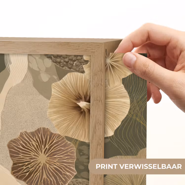 Abstract - Modern - Groen Light Box met batterij (Wandlamp) middel 907 -USP_websiteprintNL