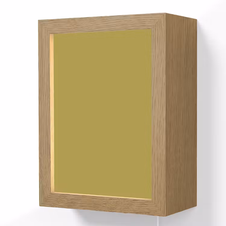 Antique - Moss - Groen Light Box met kabel (Wandlamp) klein 929 -3d