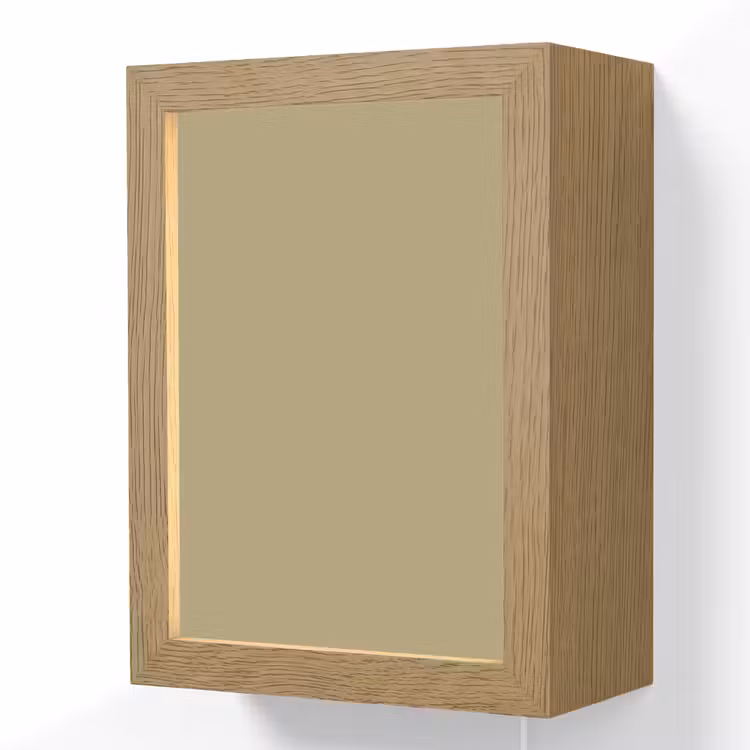 Antique - Moss - Groen Light Box met kabel (Wandlamp) klein 929 -3d