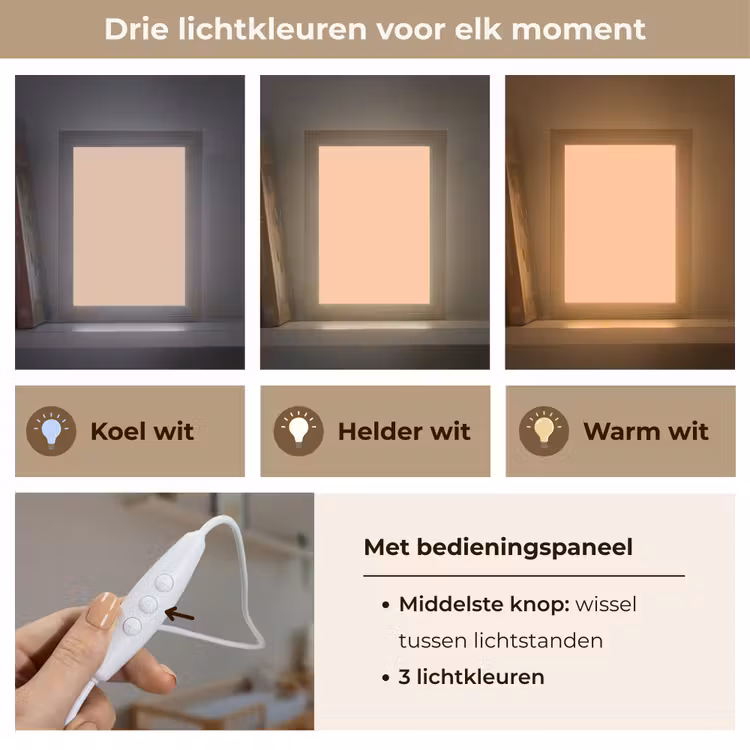Apricot - Blush - Nude Light Box met kabel (Wandlamp) klein 929 -USP_lichtkleurNL