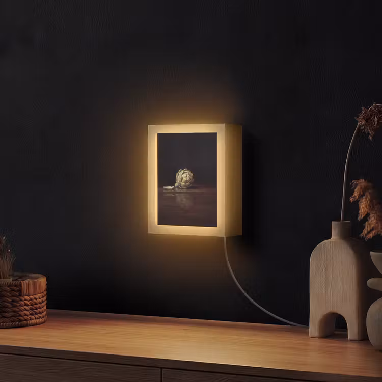 Lightbox - Wandlamp - Artichok - Eten - Klassiek - Artichok - Eten - Klassiek Light Box met kabel (Wandlamp) klein