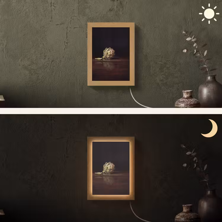 Lightbox - Wandlamp - Artichok - Eten - Klassiek - Artichok - Eten - Klassiek Light Box met kabel (Wandlamp) klein