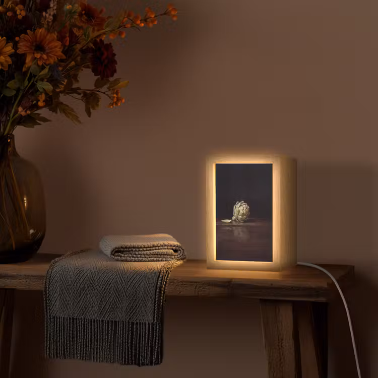 Lightbox - Wandlamp - Artichok - Eten - Klassiek - Artichok - Eten - Klassiek Light Box met kabel (Wandlamp) klein