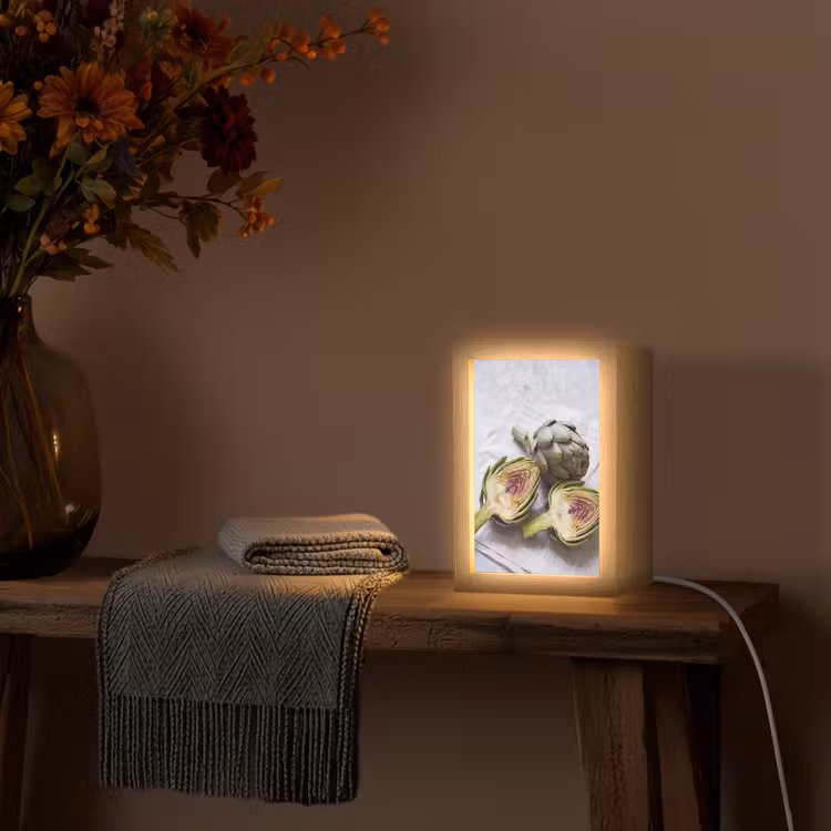 Lightbox - Wandlamp - Artisjok - Doorgesneden - Eten - Artisjok - Doorgesneden - Eten Light Box met kabel (Wandlamp) klein