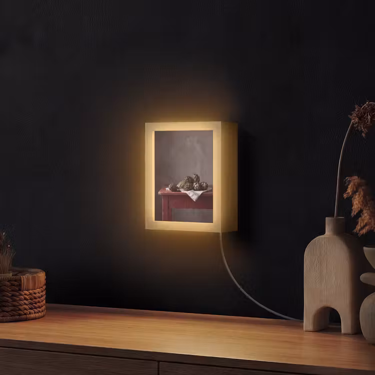 Lightbox - Wandlamp - Artisjok - Eten - Rustiek - Artisjok - Eten - Rustiek Light Box met kabel (Wandlamp) klein