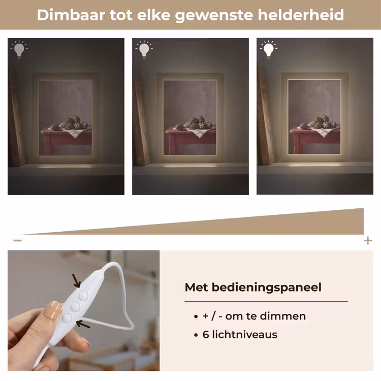 Lightbox - Wandlamp - Artisjok - Eten - Rustiek - Artisjok - Eten - Rustiek Light Box met kabel (Wandlamp) klein