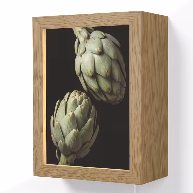 Lightbox - Wandlamp - Artisjok - Groen - Eten - Artisjok - Groen - Eten Light Box met kabel (Wandlamp) klein
