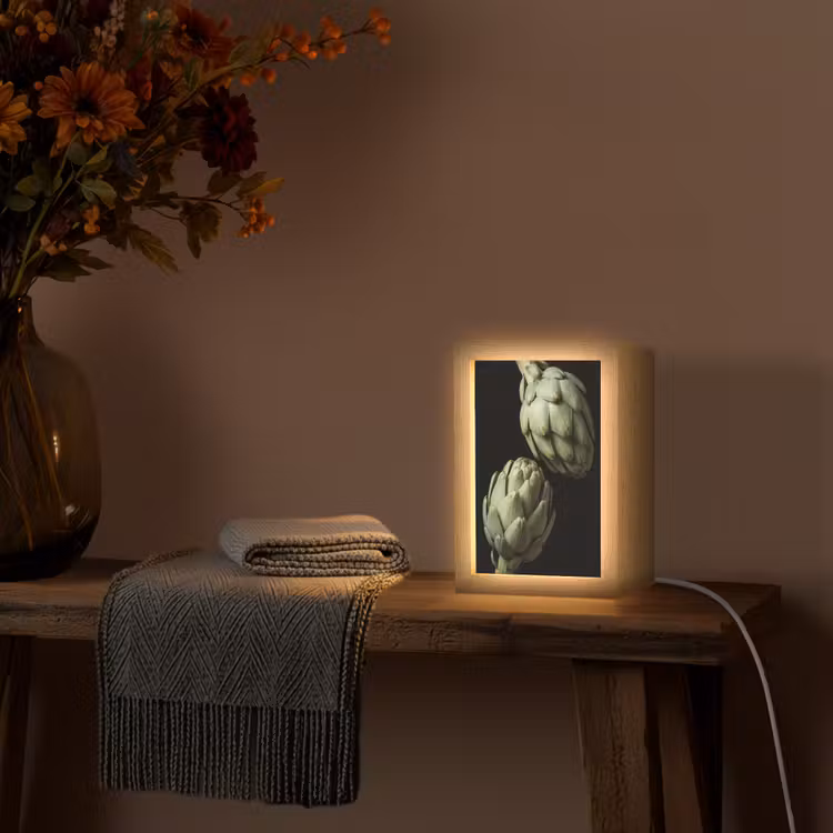Lightbox - Wandlamp - Artisjok - Groen - Eten - Artisjok - Groen - Eten Light Box met kabel (Wandlamp) klein