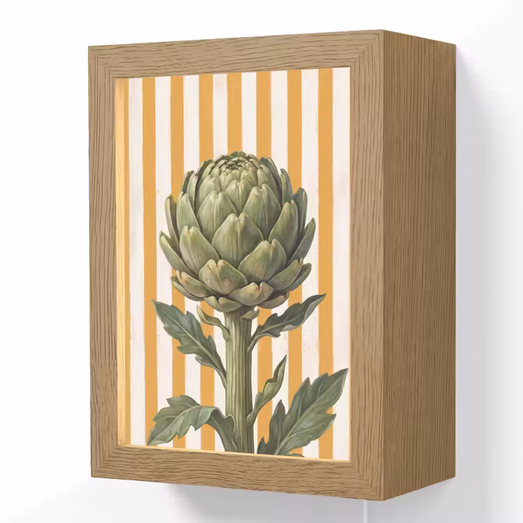 Lightbox - Wandlamp - Artisjok - Modern - Groente - Artisjok - Modern - Groente Light Box met kabel (Wandlamp) klein