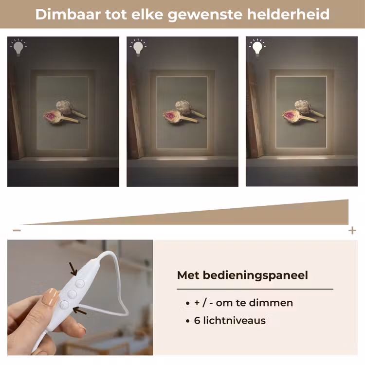 Lightbox - Wandlamp - Artisjok - Paars - Voedsel - Artisjok - Paars - Voedsel Light Box met kabel (Wandlamp) klein