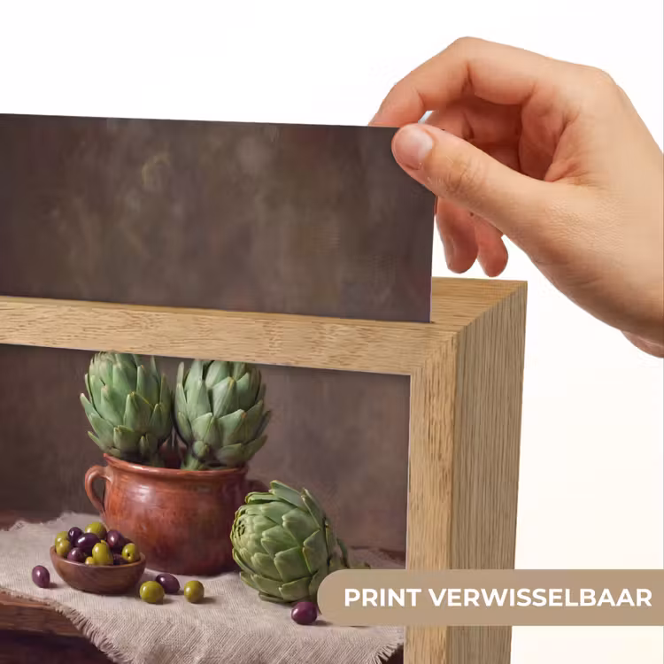 Lightbox - Wandlamp - Artisjokken - Olijven - Eten - Artisjokken - Olijven - Eten Light Box met kabel (Wandlamp) klein