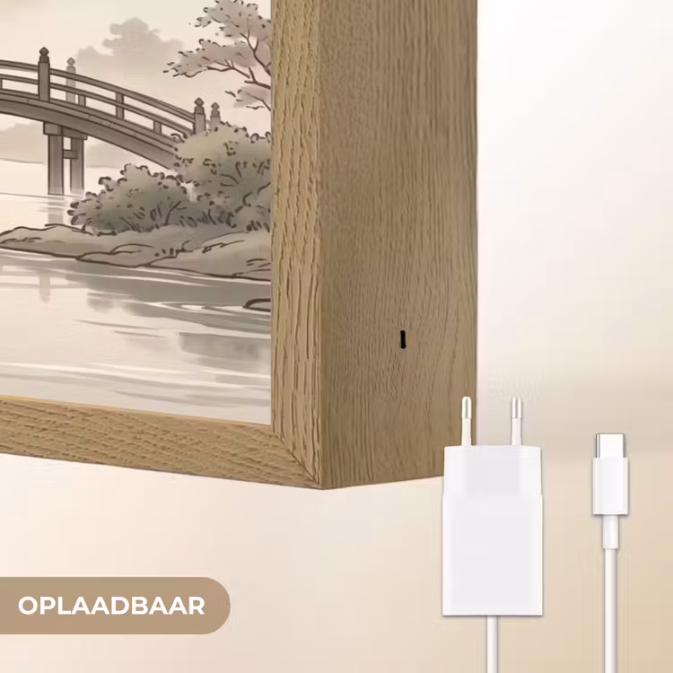 Azië - Landschap - Kleurrijk Light Box met batterij (Wandlamp) middel -USP_websiteoplaadbaarNL