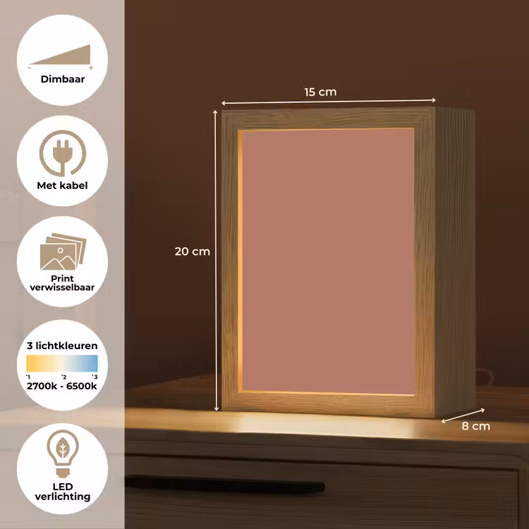 Baked - Earth - Oranje Light Box met kabel (Wandlamp) klein 929 -USP_websiteoverzichtNL