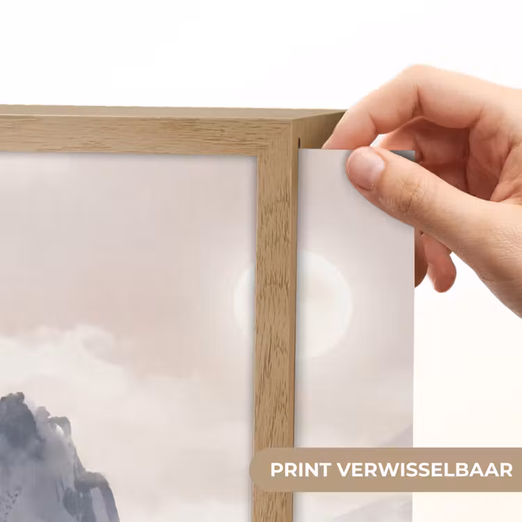 Bamboe - Azië - Grijs Light Box met batterij (Wandlamp) middel -USP_websiteprintNL