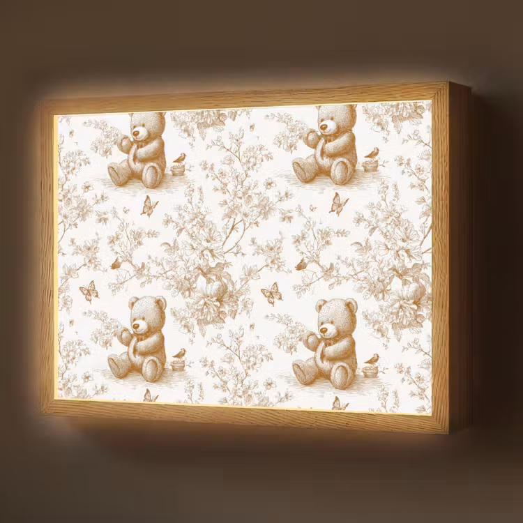 Beer - Tijdloos - Bruin Light Box met batterij (Wandlamp) middel 907 -z3d_website