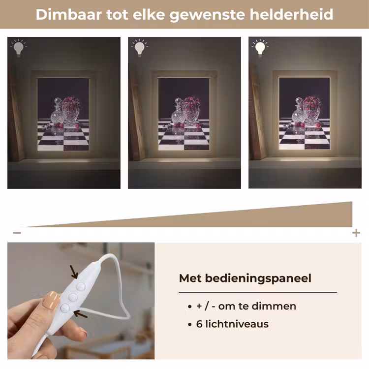 Lightbox - Wandlamp - Bessen - Kristal - Stilleven - Bessen - Kristal - Stilleven Light Box met kabel (Wandlamp) klein